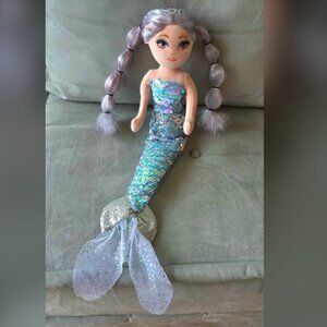 Ty Sea Sequins Mermaid ATHENA Doll Beanie Babies Plush